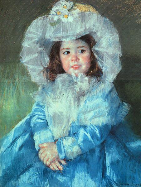 Mary Cassatt Margot in Blue oil painting picture